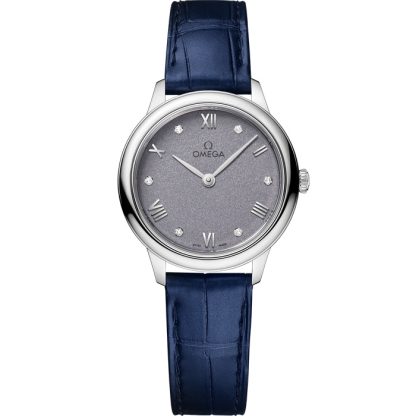 Omega De Ville Prestige 27,5 mm, staal met leren band 434.13.28.60.53.001