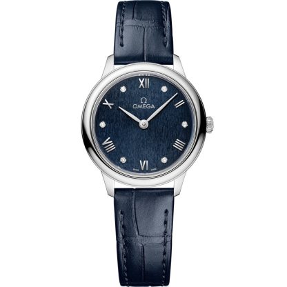 Omega De Ville Prestige 27,5 mm, staal met leren band 434.13.28.60.53.002
