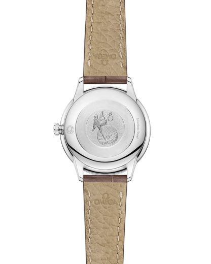 Omega De Ville Prestige 27,5 mm, staal met leren band 434.13.28.60.55.001 - Afbeelding 2
