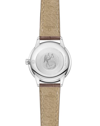Omega De Ville Prestige 27,5 mm, staal met leren band 434.13.28.60.59.001 - Afbeelding 2