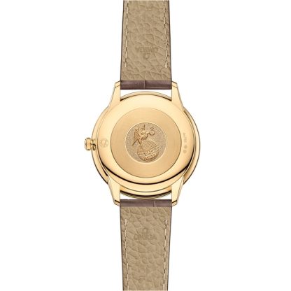 Omega De Ville Prestige 30 mm, geelgoud met leren band 434.53.30.60.55.002 - Afbeelding 2