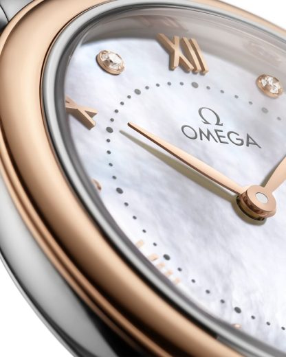 Omega De Ville Prestige 30 mm, staal - Sedna™ gold met leren band 434.23.30.60.55.001 - Afbeelding 4