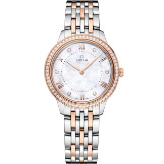 Omega De Ville Prestige 30 mm, staal - Sedna™ gold met staal - Sedna™ gold 434.25.30.60.55.001