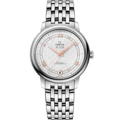 Omega De Ville Prestige 32,7 mm, staal met staal 424.10.33.20.52.001