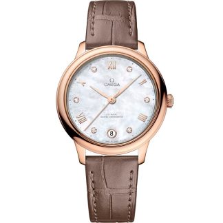 Omega De Ville Prestige 34 mm, Sedna™ gold met leren band 434.53.34.20.55.001
