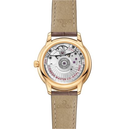 Omega De Ville Prestige 34 mm, geelgoud met leren band 434.53.34.20.55.002 - Afbeelding 2