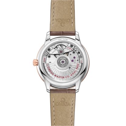 Omega De Ville Prestige 34 mm, staal - Sedna™ gold met leren band 434.23.34.20.52.003 - Afbeelding 2