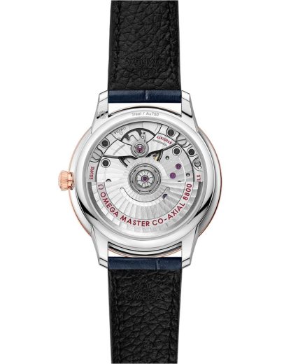 Omega De Ville Prestige 34 mm, staal - Sedna™ gold met leren band 434.23.34.20.53.001 - Afbeelding 2