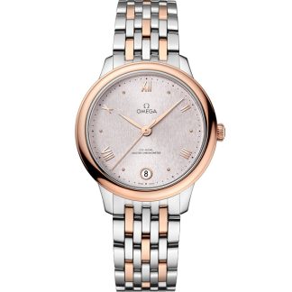 Omega De Ville Prestige 34 mm, staal - Sedna™ gold met staal - Sedna™ gold 434.20.34.20.02.003