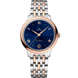 Omega De Ville Prestige 34 mm, staal - Sedna™ gold met staal - Sedna™ gold 434.20.34.20.03.001