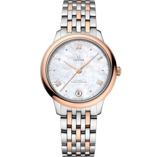 Omega De Ville Prestige 34 mm, staal - Sedna™ gold met staal - Sedna™ gold 434.20.34.20.05.001