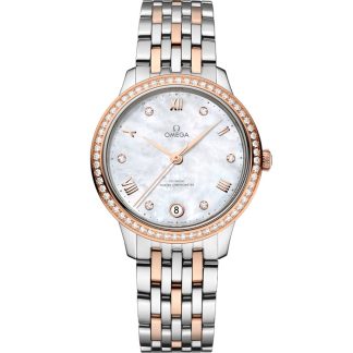 Omega De Ville Prestige 34 mm, staal - Sedna™ gold met staal - Sedna™ gold 434.25.34.20.55.001
