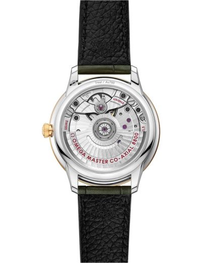 Omega De Ville Prestige 34 mm, staal - geelgoud met leren band 434.23.34.20.60.001 - Afbeelding 2