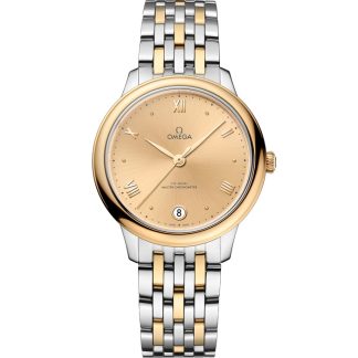 Omega De Ville Prestige 34 mm, staal - geelgoud met staal - geelgoud 434.20.34.20.08.001