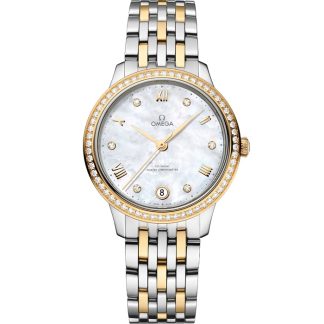 Omega De Ville Prestige 34 mm, staal - geelgoud met staal - geelgoud 434.25.34.20.55.002