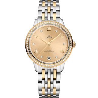 Omega De Ville Prestige 34 mm, staal - geelgoud met staal - geelgoud 434.25.34.20.58.001