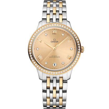 Omega De Ville Prestige 34 mm, staal - geelgoud met staal - geelgoud 434.25.34.20.58.001