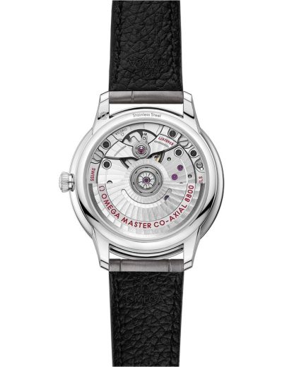 Omega De Ville Prestige 34 mm, staal met leren band 434.13.34.20.52.001 - Afbeelding 2