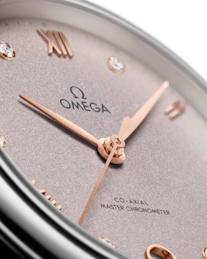 Omega De Ville Prestige 34 mm, staal met leren band 434.13.34.20.52.002 - Afbeelding 3