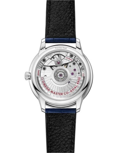 Omega De Ville Prestige 34 mm, staal met leren band 434.13.34.20.53.001 - Afbeelding 2