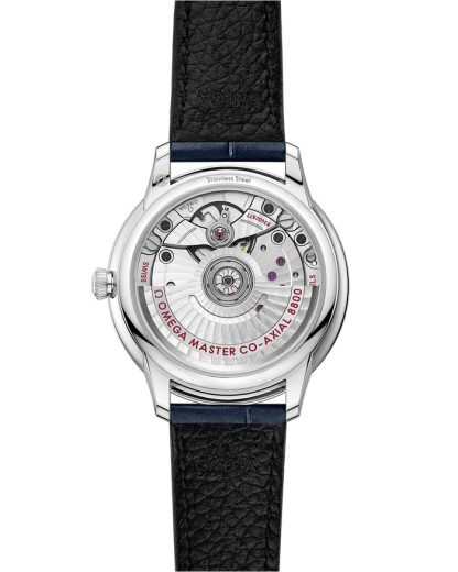 Omega De Ville Prestige 34 mm, staal met leren band 434.13.34.20.53.002 - Afbeelding 2