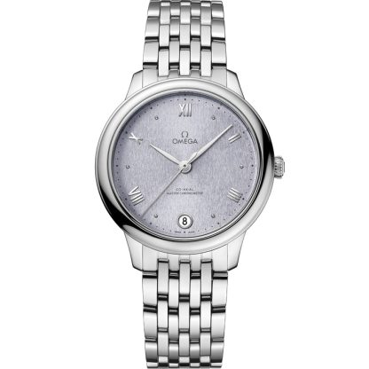 Omega De Ville Prestige 34 mm, staal met staal 434.10.34.20.03.001