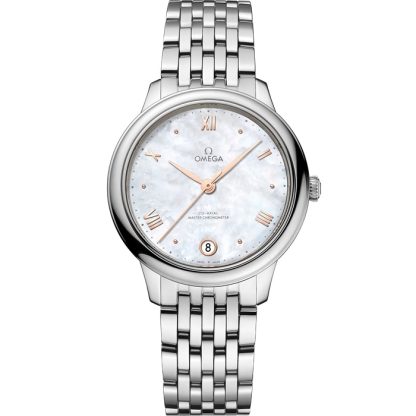 Omega De Ville Prestige 34 mm, staal met staal 434.10.34.20.05.001