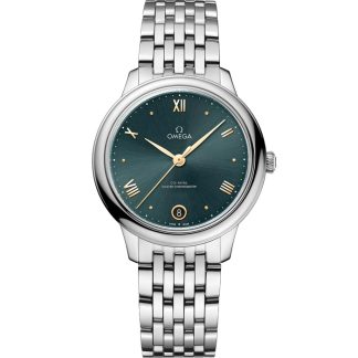 Omega De Ville Prestige 34 mm, staal met staal 434.10.34.20.10.001