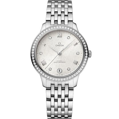 Omega De Ville Prestige 34 mm, staal met staal 434.15.34.20.52.001