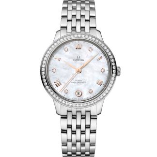 Omega De Ville Prestige 34 mm, staal met staal 434.15.34.20.55.001