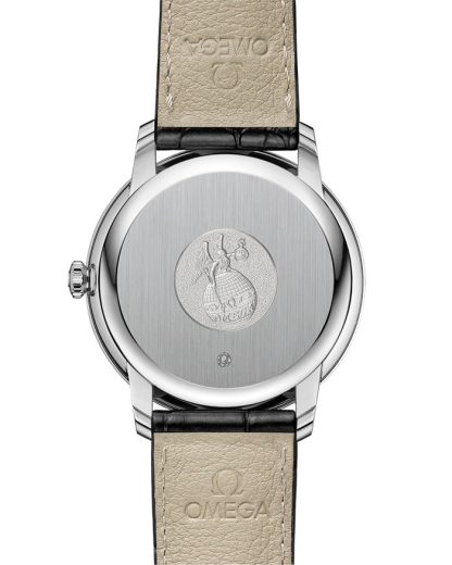 Omega De Ville Prestige 39,5 mm, staal met leren band 424.13.40.20.01.002 - Afbeelding 2