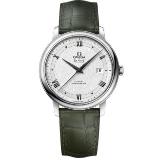 Omega De Ville Prestige 39,5 mm, staal met leren band 424.13.40.20.02.006