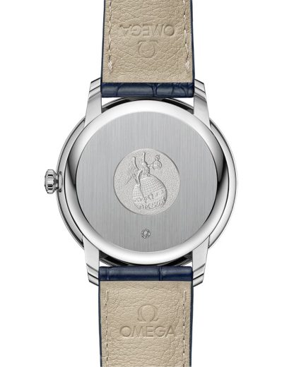 Omega De Ville Prestige 39,5 mm, staal met leren band 424.13.40.20.03.004 - Afbeelding 2