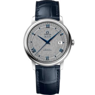Omega De Ville Prestige 39,5 mm, staal met leren band 424.13.40.20.06.002