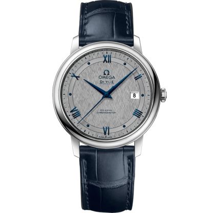 Omega De Ville Prestige 39,5 mm, staal met leren band 424.13.40.20.06.002