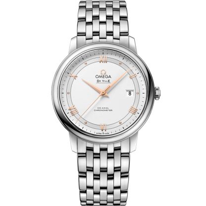 Omega De Ville Prestige 39,5 mm, staal met staal 424.10.40.20.02.002