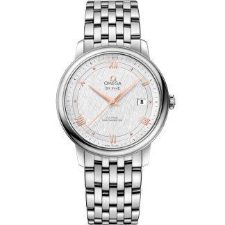 Omega De Ville Prestige 39,5 mm, staal met staal 424.10.40.20.02.004