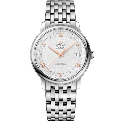 Omega De Ville Prestige 39,5 mm, staal met staal 424.10.40.20.02.004