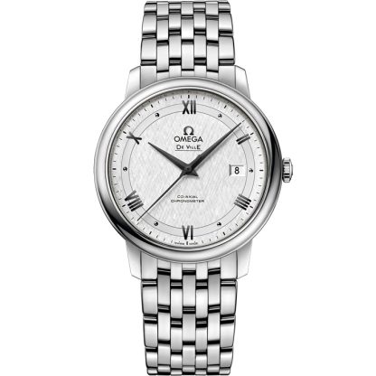 Omega De Ville Prestige 39,5 mm, staal met staal 424.10.40.20.02.005