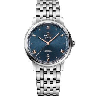 Omega De Ville Prestige 39,5 mm, staal met staal 424.10.40.20.03.004