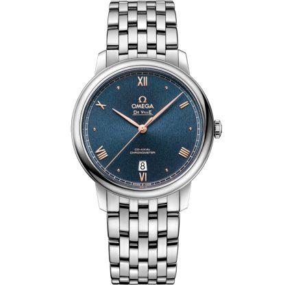 Omega De Ville Prestige 39,5 mm, staal met staal 424.10.40.20.03.004