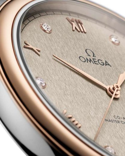 Omega De Ville Prestige 40 mm, staal - Sedna™ gold met leren band 434.23.40.20.59.001 - Afbeelding 3