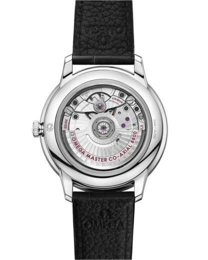 Omega De Ville Prestige 40 mm, staal met leren band 434.13.40.20.02.001 - Afbeelding 2