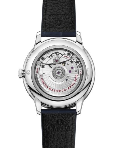 Omega De Ville Prestige 40 mm, staal met leren band 434.13.40.20.03.001 - Afbeelding 2