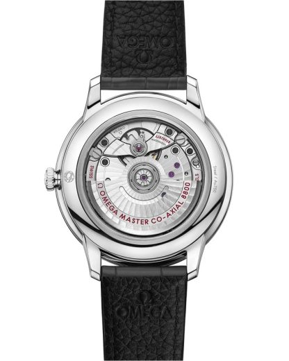 Omega De Ville Prestige 40 mm, staal met leren band 434.13.40.20.06.001 - Afbeelding 2