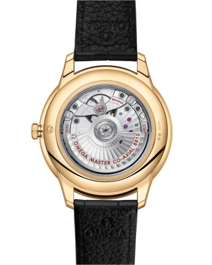 Omega De Ville Prestige 41 mm, geelgoud met leren band 434.53.41.21.10.001 - Afbeelding 2