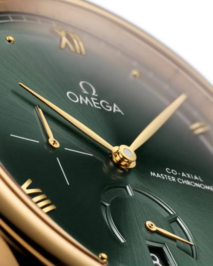 Omega De Ville Prestige 41 mm, geelgoud met leren band 434.53.41.21.10.001 - Afbeelding 3