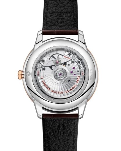 Omega De Ville Prestige 41 mm, staal - Sedna™ gold met leren band 434.23.41.20.02.001 - Afbeelding 2