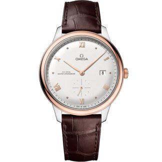 Omega De Ville Prestige 41 mm, staal - Sedna™ gold met leren band 434.23.41.20.02.001