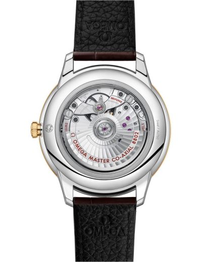 Omega De Ville Prestige 41 mm, staal - geelgoud met leren band 434.23.41.20.08.001 - Afbeelding 2